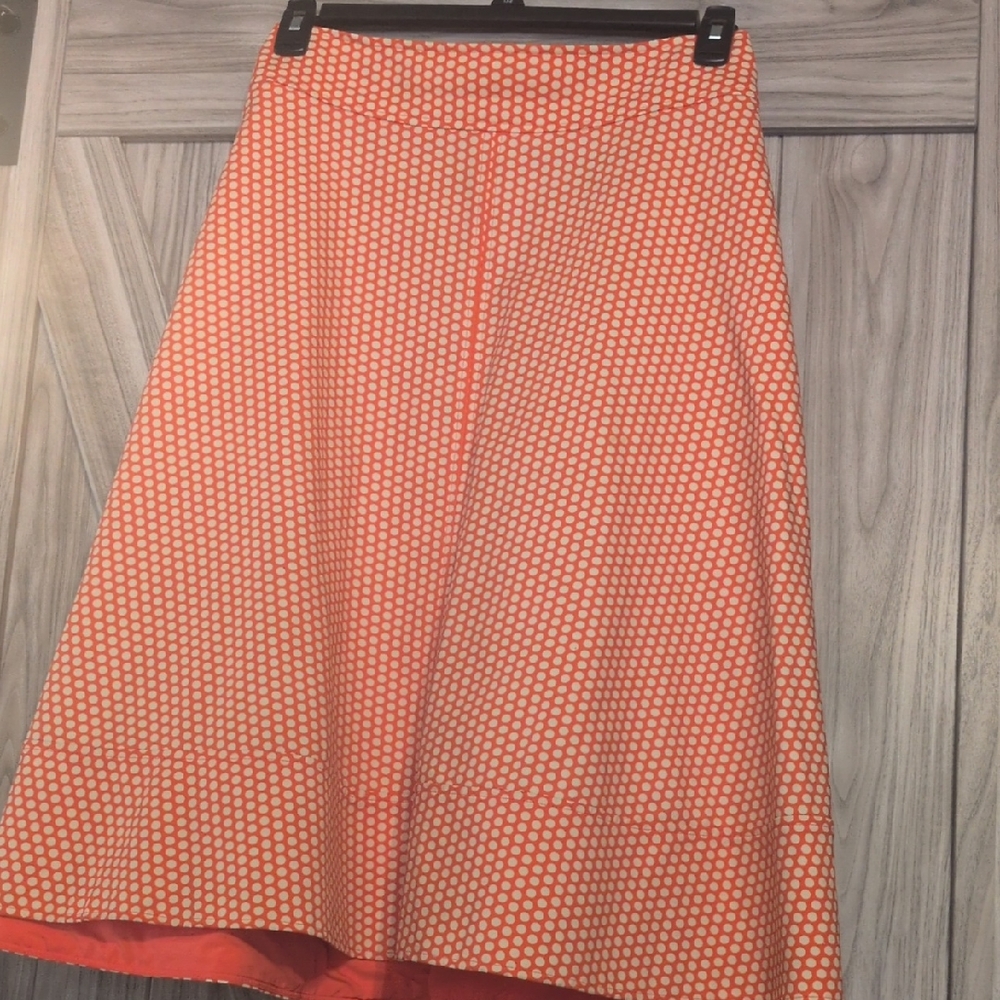 Orange Polka Dot Women's Skirt
